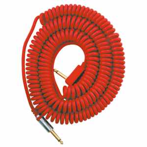 VOX VCC90-RD Vintage Coiled Cable - JACK SPIRAL 9M RED VOX - 1
