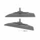 MULTIBRACKETS 5919 Support plafond Multibrackets Ceiling Mount Pro Face Down Noir - écran 32"-65" VESA Max 400x400 MULTIBRACKETS