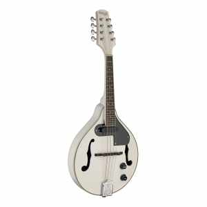 STAGG M50 E WH White acoustic-electric bluegrass mandolin with nato top STAGG - 1