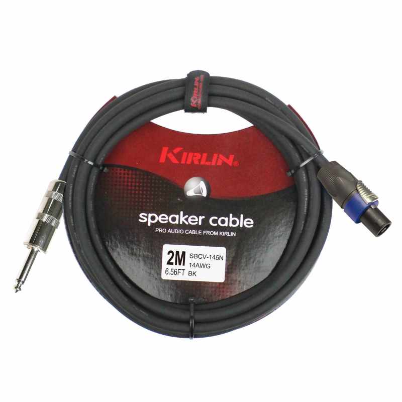 KIRLIN SBCV145-2BK LOUDSPEAKER CABLE 2M JACK -SPK BLACK