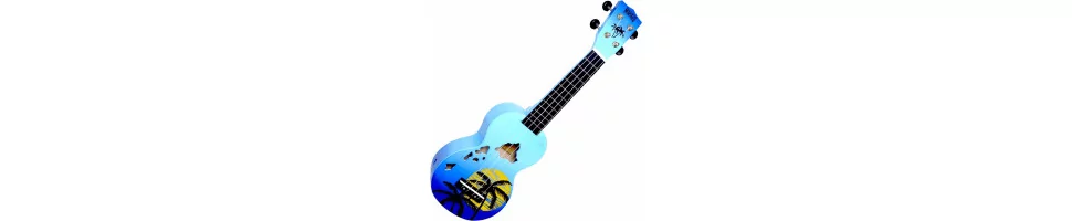Ukulelen und ihr Zubehör