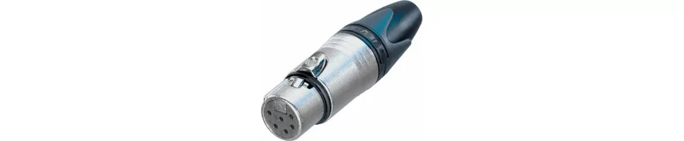 Fiches et Embases XLR 6 Broches